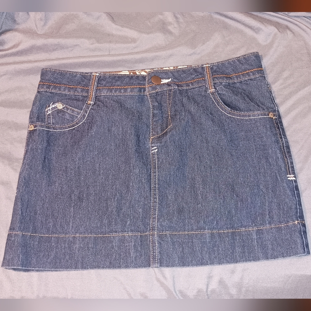 Denim Blue Skirt By SO